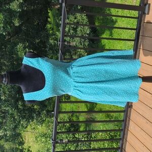 Seafoam Polka dot Dress
